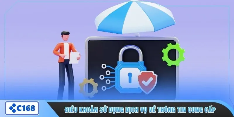 Điều khoản sử dụng dịch vụ về thông tin cung cấp